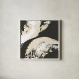 Crosby IV Bright Cream by Chris Paschke. Shown in a crisp white glass frame for a clean and minimalist style. Available as an archival giclee rolled canvas, fine art paper, or poster print. SKU 84982a.