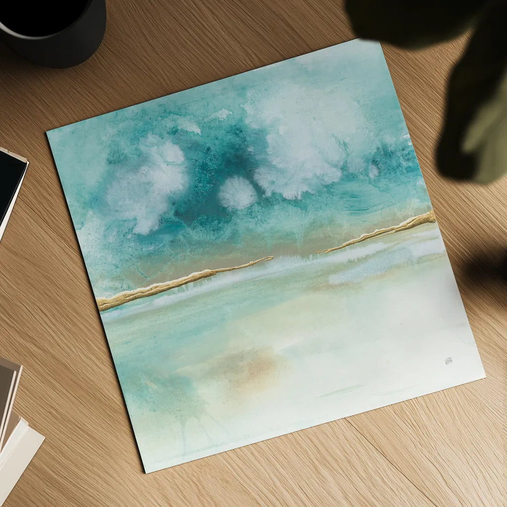 Cumulus Emerald II by Chris Paschke. Shown as a detailed flat fine art print, highlighting archival giclee quality. Available as an archival giclee rolled canvas, fine art paper, or poster print. SKU 75661a.