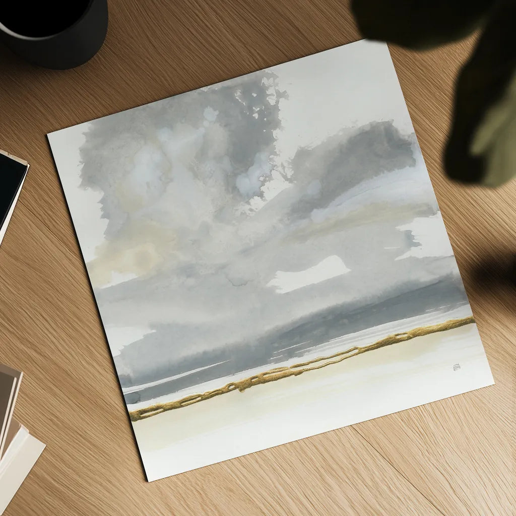 Cumulus Gray II by Chris Paschke. Shown as a detailed flat fine art print, highlighting archival giclee quality. Available as an archival giclee rolled canvas, fine art paper, or poster print. SKU 75448a.