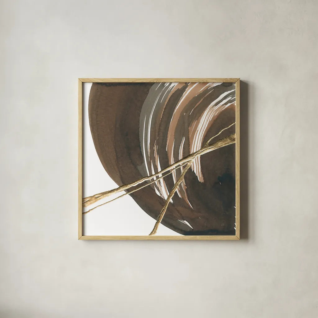 Curvature III by Chris Paschke. Shown in a natural wood glass frame for a timeless modern aesthetic. Available as an archival giclee rolled canvas, fine art paper, or poster print. SKU 78117a.