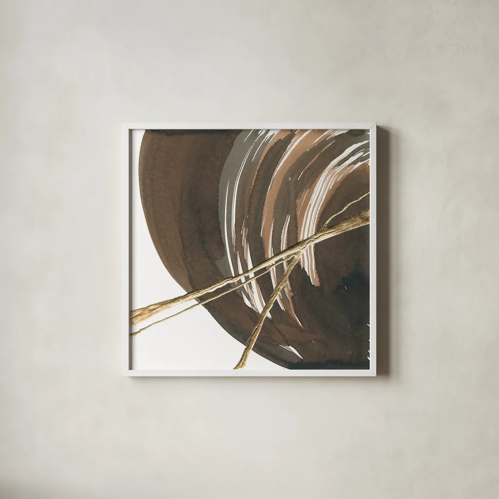 Curvature III by Chris Paschke. Shown in a crisp white glass frame for a clean and minimalist style. Available as an archival giclee rolled canvas, fine art paper, or poster print. SKU 78117a.