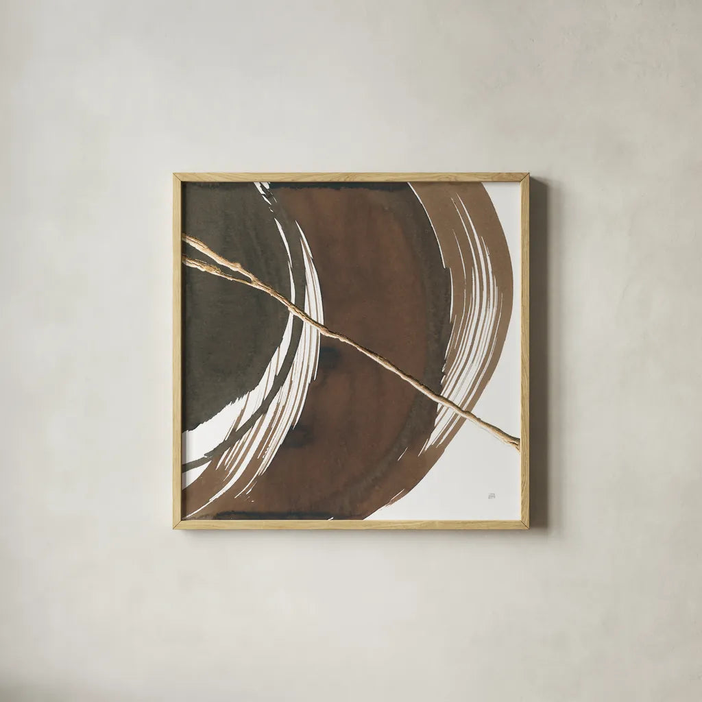 Curvature IV by Chris Paschke. Shown in a natural wood glass frame for a timeless modern aesthetic. Available as an archival giclee rolled canvas, fine art paper, or poster print. SKU 78118a.