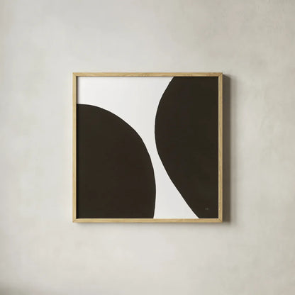 Curvilinear III by Chris Paschke. Shown in a natural wood glass frame for a timeless modern aesthetic. Available as an archival giclee rolled canvas, fine art paper, or poster print. SKU 86231a.