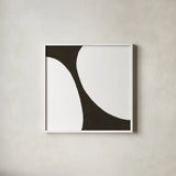Curvilinear V by Chris Paschke. Shown in a crisp white glass frame for a clean and minimalist style. Available as an archival giclee rolled canvas, fine art paper, or poster print. SKU 86233a.
