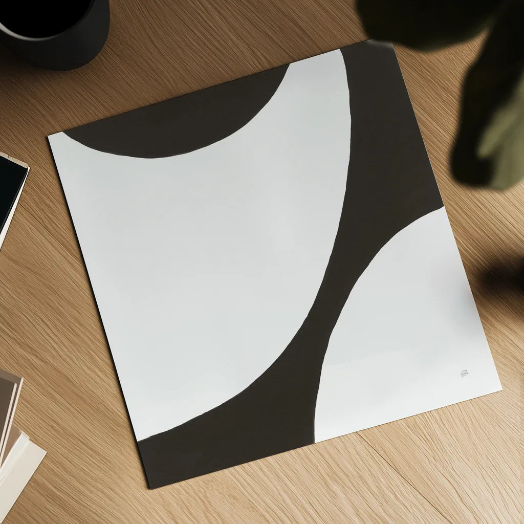 Curvilinear VI by Chris Paschke. Shown as a detailed flat fine art print, highlighting archival giclee quality. Available as an archival giclee rolled canvas, fine art paper, or poster print. SKU 86234a.