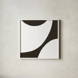 Curvilinear VI by Chris Paschke. Shown in a crisp white glass frame for a clean and minimalist style. Available as an archival giclee rolled canvas, fine art paper, or poster print. SKU 86234a.