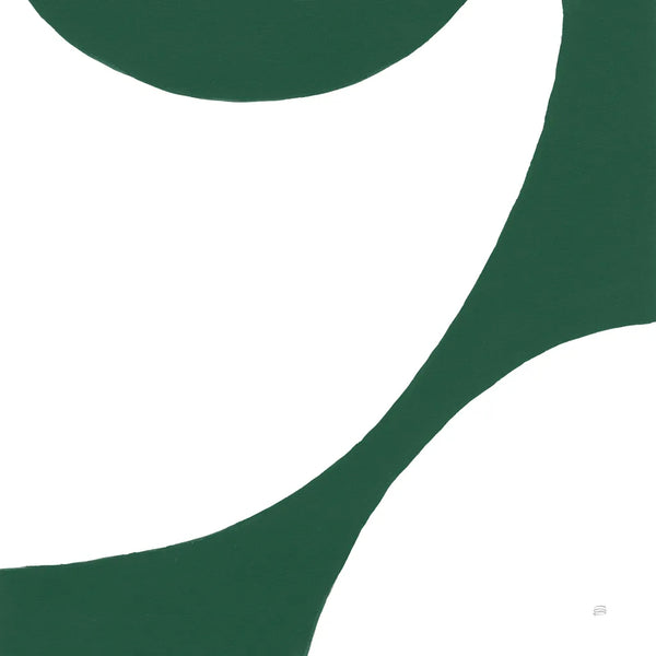 Curvilinear VI Emerald Green by Chris Paschke. SKU 88263a. Archival Giclee Fine art print for wall decor.