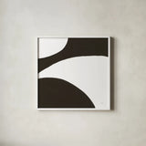 Curvilinear VII by Chris Paschke. Shown in a crisp white glass frame for a clean and minimalist style. Available as an archival giclee rolled canvas, fine art paper, or poster print. SKU 86235a.