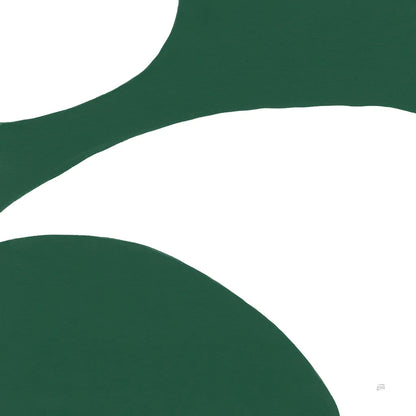 Curvilinear VII Emerald Green by Chris Paschke. SKU 88264a. Archival Giclee Fine art print for wall decor.