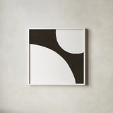 Curvilinear VIII by Chris Paschke. Shown in a crisp white glass frame for a clean and minimalist style. Available as an archival giclee rolled canvas, fine art paper, or poster print. SKU 86236a.