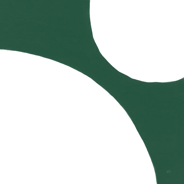 Curvilinear VIII Emerald Green by Chris Paschke. SKU 88265a. Archival Giclee Fine art print for wall decor.