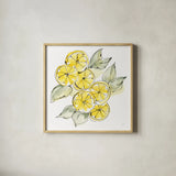 Cut Lemons II by Chris Paschke. Shown in a natural wood glass frame for a timeless modern aesthetic. Available as an archival giclee rolled canvas, fine art paper, or poster print. SKU 66885a.