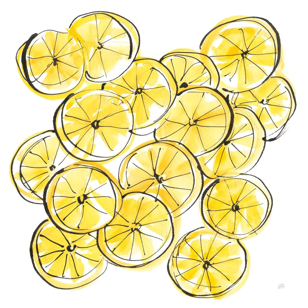 Cut Lemons III by Chris Paschke. SKU 66886a. Archival Giclee Fine art print for wall decor.