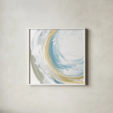Cyclical III by Chris Paschke. Shown in a crisp white glass frame for a clean and minimalist style. Available as an archival giclee rolled canvas, fine art paper, or poster print. SKU 82268a.