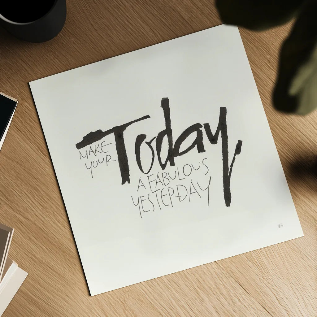 Daily Saying I by Chris Paschke. Shown as a detailed flat fine art print, highlighting archival giclee quality. Available as an archival giclee rolled canvas, fine art paper, or poster print. SKU 59401a.