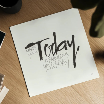 Daily Saying I by Chris Paschke. Shown as a detailed flat fine art print, highlighting archival giclee quality. Available as an archival giclee rolled canvas, fine art paper, or poster print. SKU 59401a.