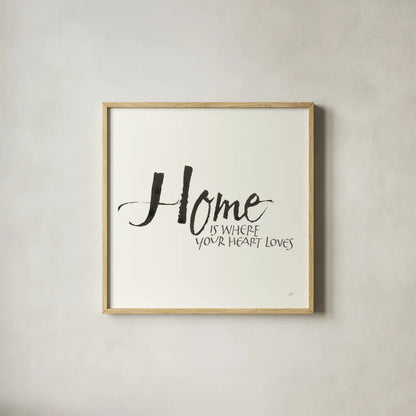 Daily Saying V by Chris Paschke. Shown in a natural wood glass frame for a timeless modern aesthetic. Available as an archival giclee rolled canvas, fine art paper, or poster print. SKU 59405a.