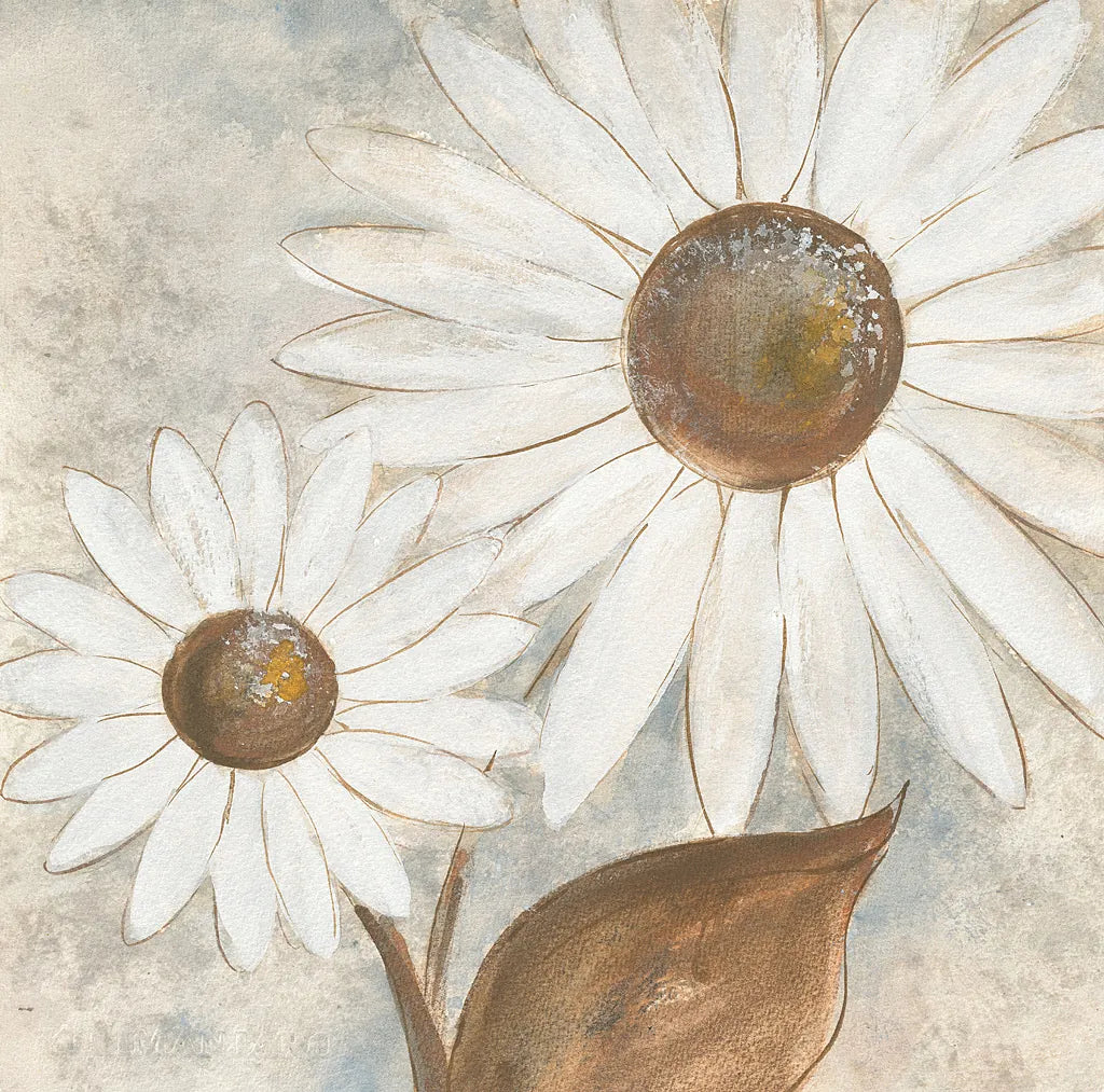 Daisy Do III Neutral by Chris Paschke. SKU 39340a. Archival Giclee Fine art print for wall decor.