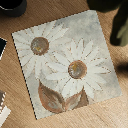 Daisy Do IV Neutral by Chris Paschke. Shown as a detailed flat fine art print, highlighting archival giclee quality. Available as an archival giclee rolled canvas, fine art paper, or poster print. SKU 39341a.