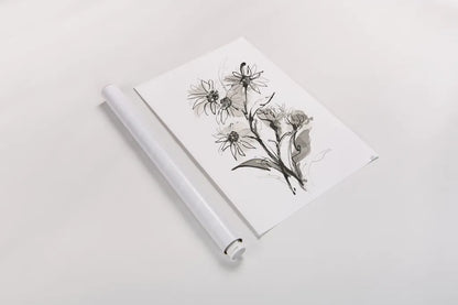 Daisy I by Chris Paschke. shown as a rolled paper print. Available as archival giclee rolled canvas, fine art paper, or poster print. SKU 74372h.