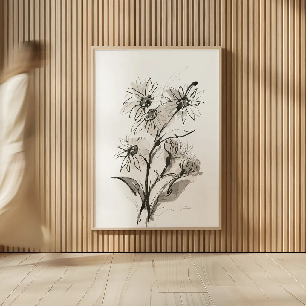 Daisy I by Chris Paschke. shown as over sized large wall art. Available as an archival giclee rolled canvas, fine art paper, or poster print. SKU 74372h.