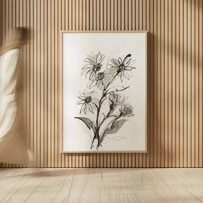 Daisy I by Chris Paschke. shown as over sized large wall art. Available as an archival giclee rolled canvas, fine art paper, or poster print. SKU 74372h.