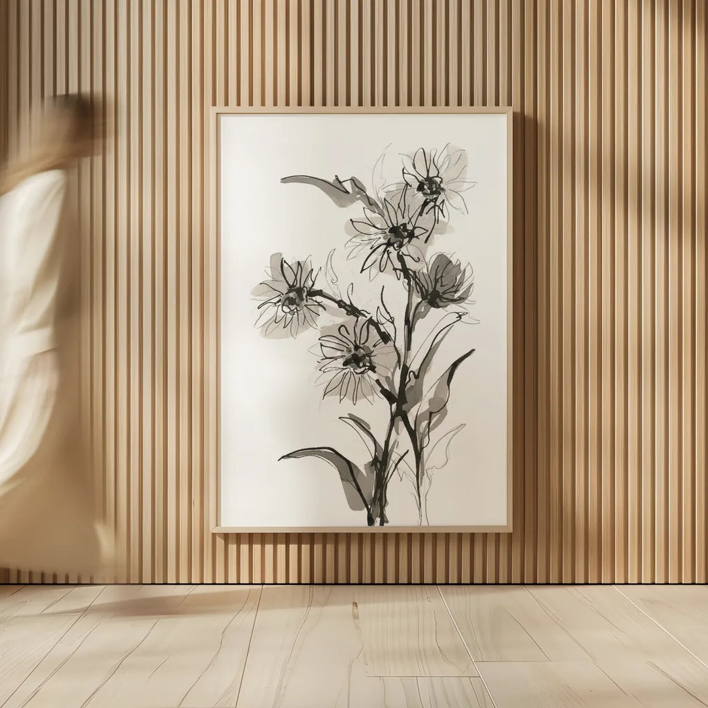 Daisy II by Chris Paschke. shown as over sized large wall art. Available as an archival giclee rolled canvas, fine art paper, or poster print. SKU 74373h.