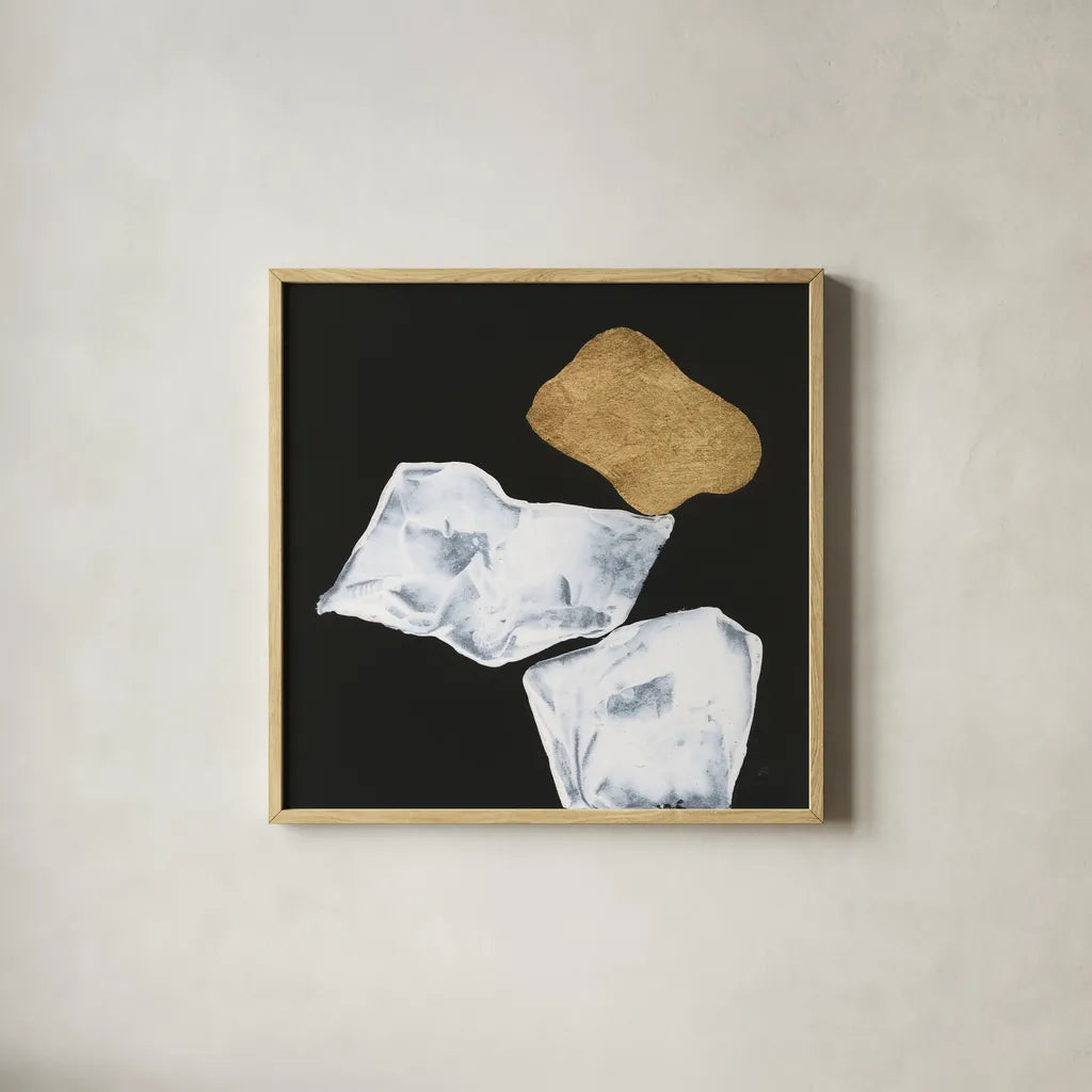 Delicate Balance I by Chris Paschke. Shown in a natural wood glass frame for a timeless modern aesthetic. Available as an archival giclee rolled canvas, fine art paper, or poster print. SKU 86819a.