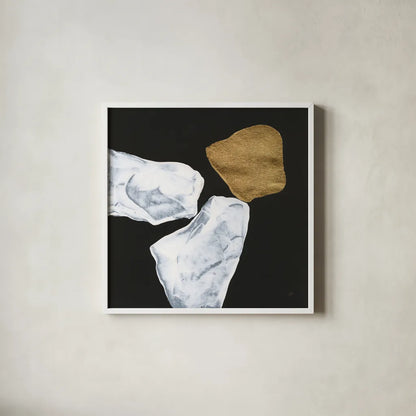 Delicate Balance IV by Chris Paschke. Shown in a crisp white glass frame for a clean and minimalist style. Available as an archival giclee rolled canvas, fine art paper, or poster print. SKU 86822a.