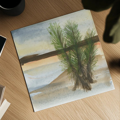 Desert Yucca by Chris Paschke. Shown as a detailed flat fine art print, highlighting archival giclee quality. Available as an archival giclee rolled canvas, fine art paper, or poster print. SKU 23900a.