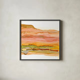 Desertscape III by Chris Paschke. Shown in a sleek black glass frame for a contemporary gallery look. Available as an archival giclee rolled canvas, fine art paper, or poster print. SKU 66760a.