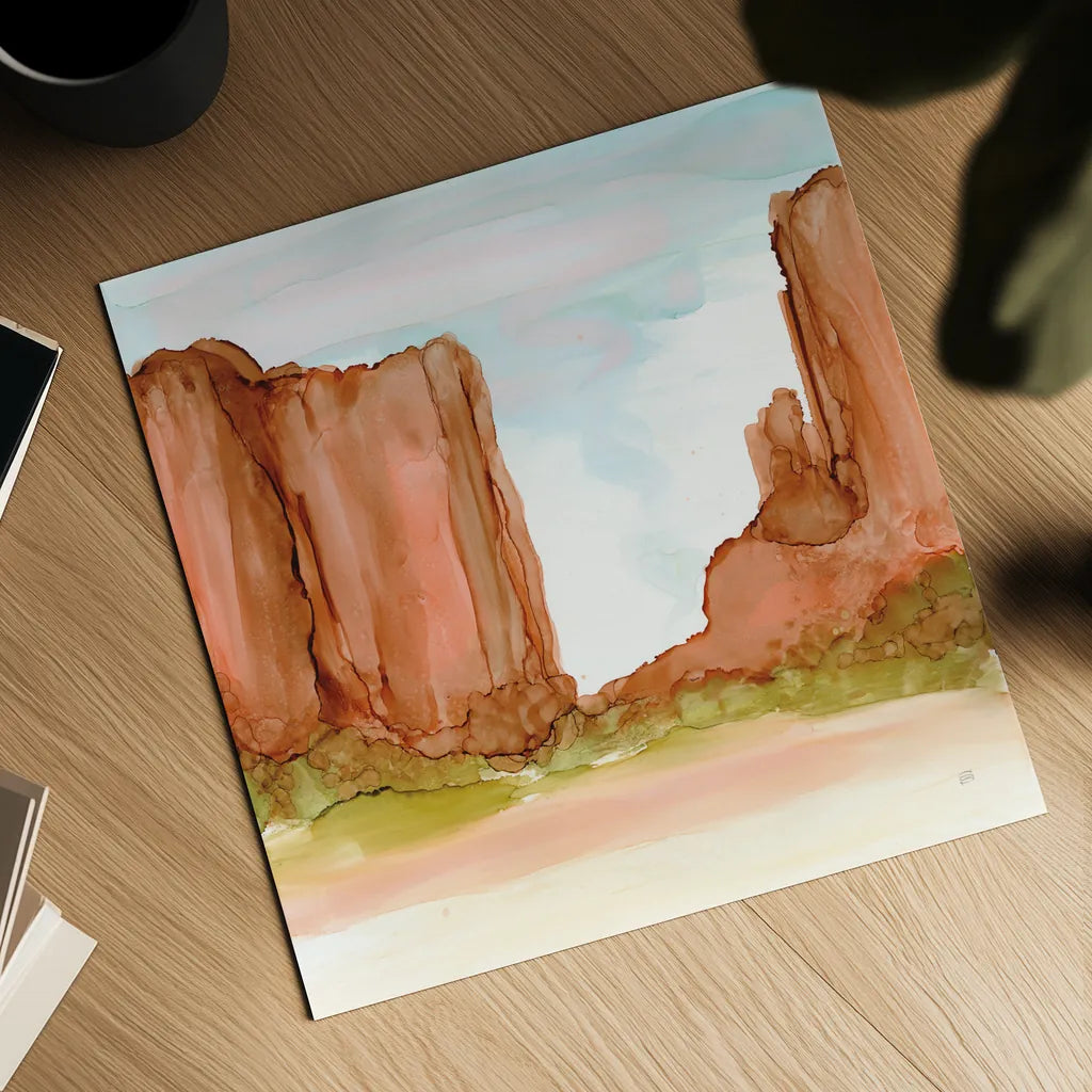 Desertscape VI by Chris Paschke. Shown as a detailed flat fine art print, highlighting archival giclee quality. Available as an archival giclee rolled canvas, fine art paper, or poster print. SKU 66763a.