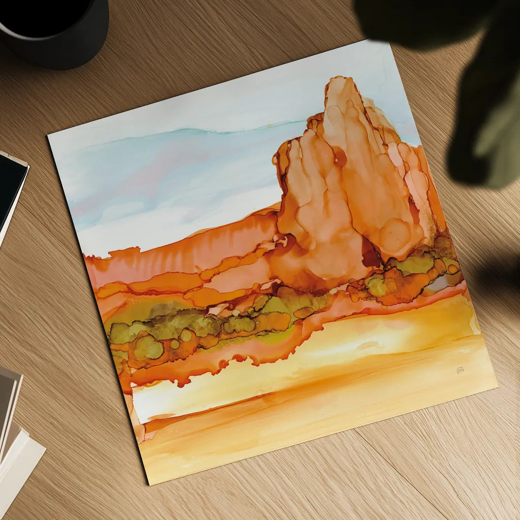 Desertscape VII by Chris Paschke. Shown as a detailed flat fine art print, highlighting archival giclee quality. Available as an archival giclee rolled canvas, fine art paper, or poster print. SKU 66764a.