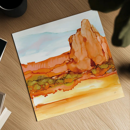 Desertscape VII by Chris Paschke. Shown as a detailed flat fine art print, highlighting archival giclee quality. Available as an archival giclee rolled canvas, fine art paper, or poster print. SKU 66764a.