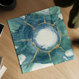 Dharma Wheel I by Chris Paschke. Shown as a detailed flat fine art print, highlighting archival giclee quality. Available as an archival giclee rolled canvas, fine art paper, or poster print. SKU 48026a.