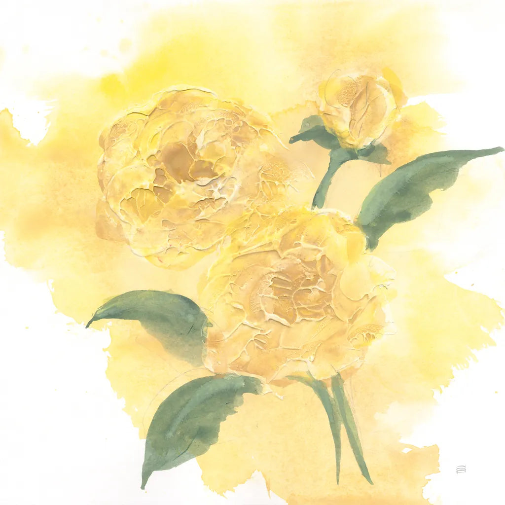 Dimensional Peony II by Chris Paschke. SKU 95435a. Archival Giclee Fine art print for wall decor.