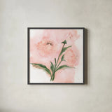 Dimensional Poppy I by Chris Paschke. Shown in a sleek black glass frame for a contemporary gallery look. Available as an archival giclee rolled canvas, fine art paper, or poster print. SKU 95436a.
