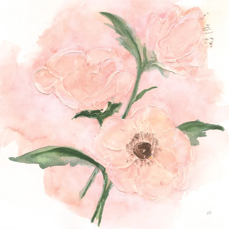 Dimensional Poppy II by Chris Paschke. SKU 95437a. Archival Giclee Fine art print for wall decor.