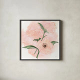 Dimensional Poppy II by Chris Paschke. Shown in a sleek black glass frame for a contemporary gallery look. Available as an archival giclee rolled canvas, fine art paper, or poster print. SKU 95437a.