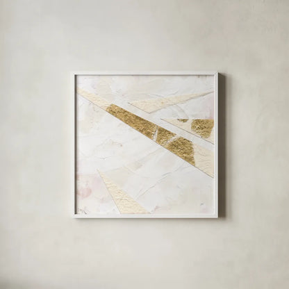 Disassembled III by Chris Paschke. Shown in a crisp white glass frame for a clean and minimalist style. Available as an archival giclee rolled canvas, fine art paper, or poster print. SKU 94395a.