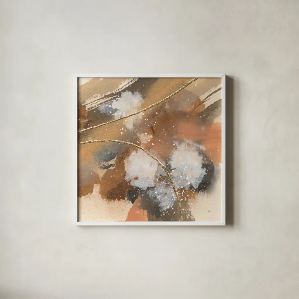 Divided Universe II by Chris Paschke. Shown in a crisp white glass frame for a clean and minimalist style. Available as an archival giclee rolled canvas, fine art paper, or poster print. SKU 73286a.