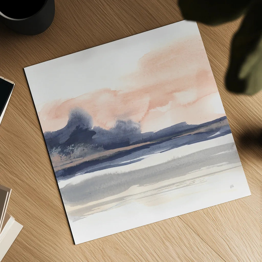 Dusk Dunes II by Chris Paschke. Shown as a detailed flat fine art print, highlighting archival giclee quality. Available as an archival giclee rolled canvas, fine art paper, or poster print. SKU 94398a.