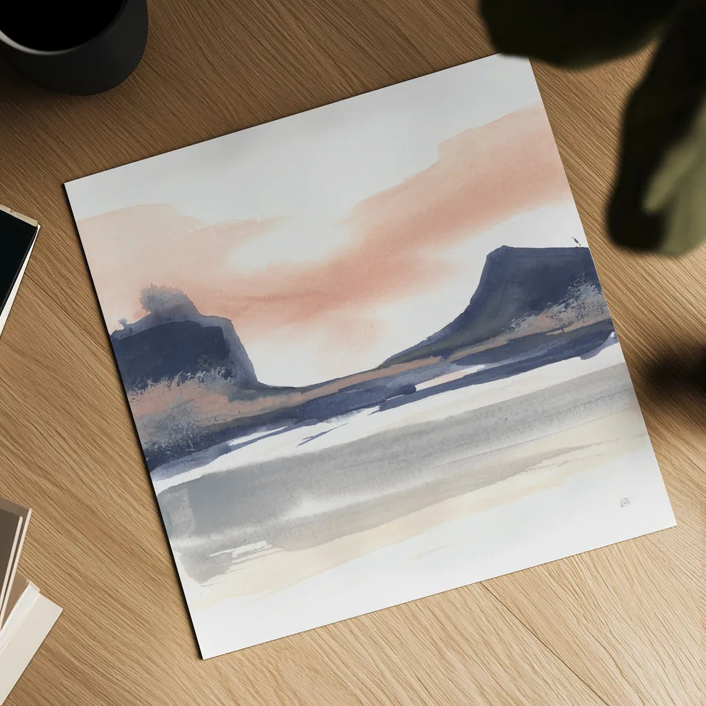 Dusk Dunes III by Chris Paschke. Shown as a detailed flat fine art print, highlighting archival giclee quality. Available as an archival giclee rolled canvas, fine art paper, or poster print. SKU 94399a.