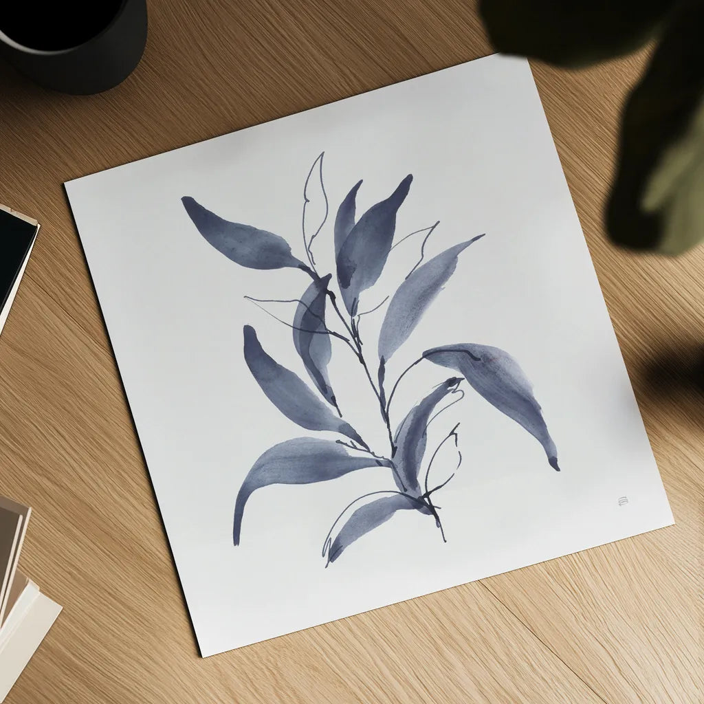 Dusk Leaves I by Chris Paschke. Shown as a detailed flat fine art print, highlighting archival giclee quality. Available as an archival giclee rolled canvas, fine art paper, or poster print. SKU 94796a.