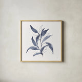 Dusk Leaves I by Chris Paschke. Shown in a natural wood glass frame for a timeless modern aesthetic. Available as an archival giclee rolled canvas, fine art paper, or poster print. SKU 94796a.