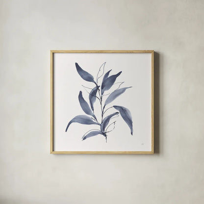 Dusk Leaves I by Chris Paschke. Shown in a natural wood glass frame for a timeless modern aesthetic. Available as an archival giclee rolled canvas, fine art paper, or poster print. SKU 94796a.