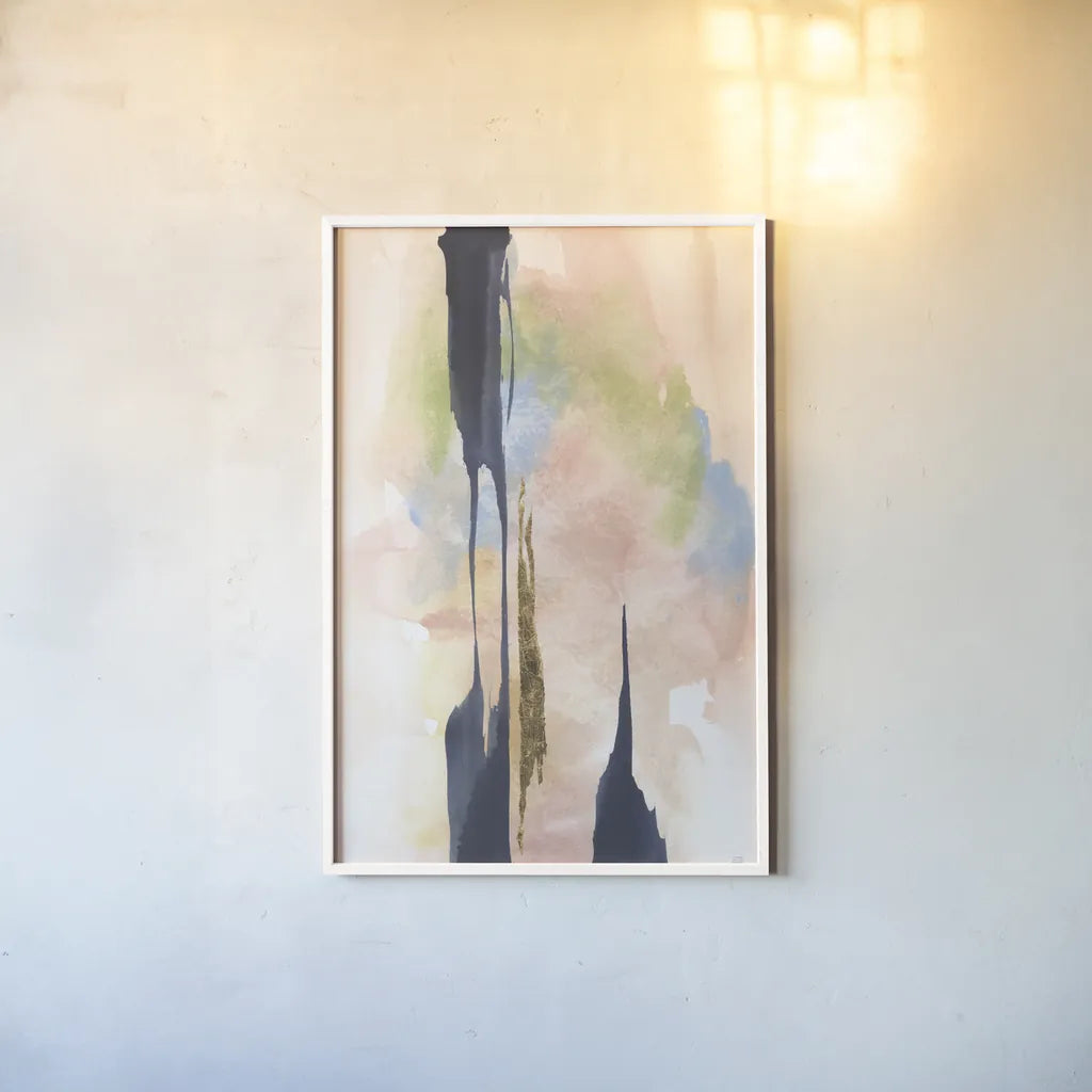 Dusk and Pastel II by Chris Paschke. shown as a paper print in a white frame. Available as a archival giclee rolled canvas, fine art paper, or poster print. SKU 94793h.