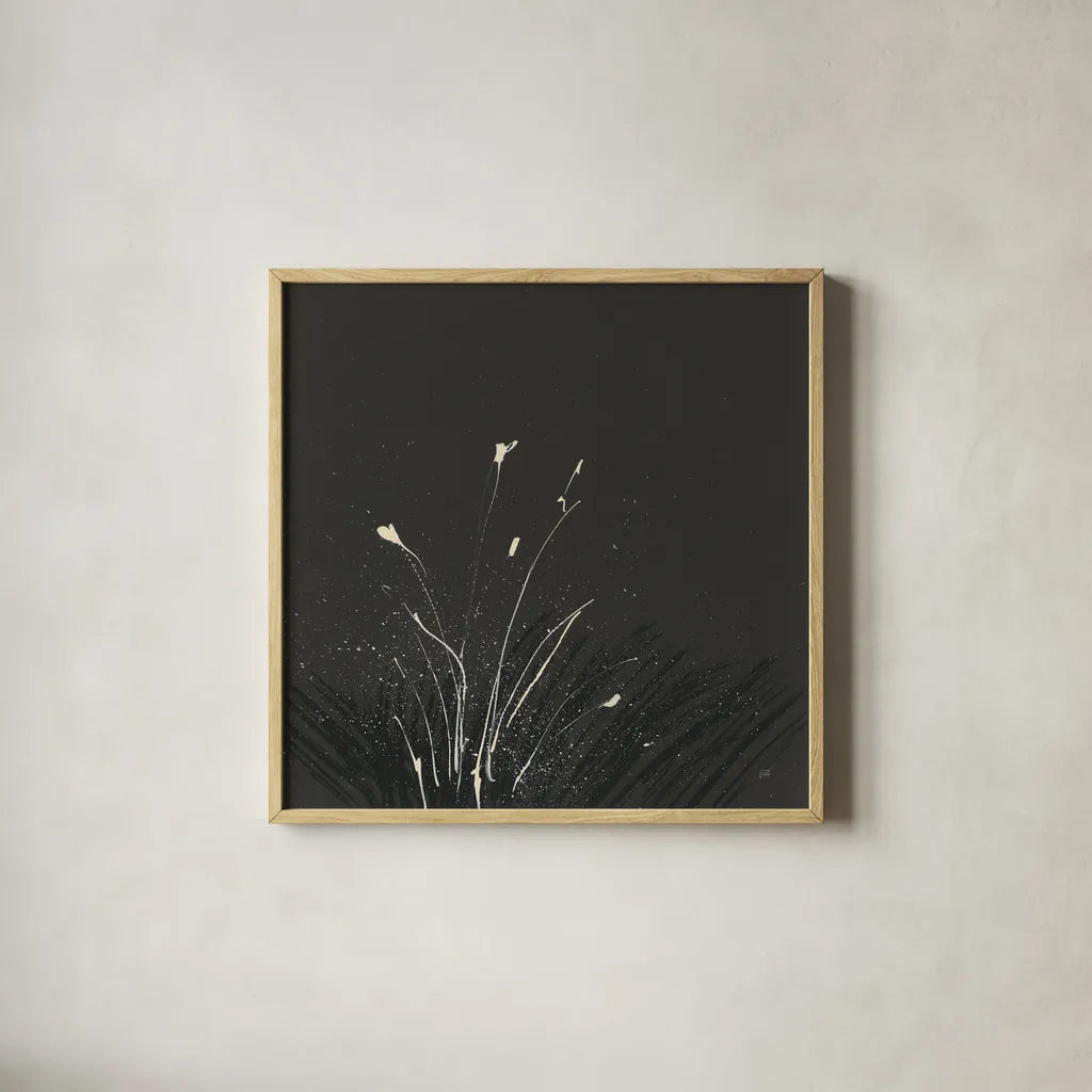 Dusting II by Chris Paschke. Shown in a natural wood glass frame for a timeless modern aesthetic. Available as an archival giclee rolled canvas, fine art paper, or poster print. SKU 84556a.