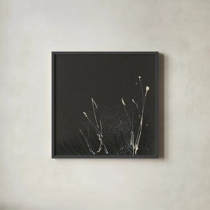 Dusting IV by Chris Paschke. Shown in a sleek black glass frame for a contemporary gallery look. Available as an archival giclee rolled canvas, fine art paper, or poster print. SKU 84558a.