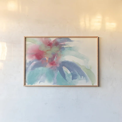 Dusting of Mint II by Chris Paschke. shown as a paper print in a natural frame. Available as a archival giclee rolled canvas, fine art paper, or poster print. SKU 49048i.